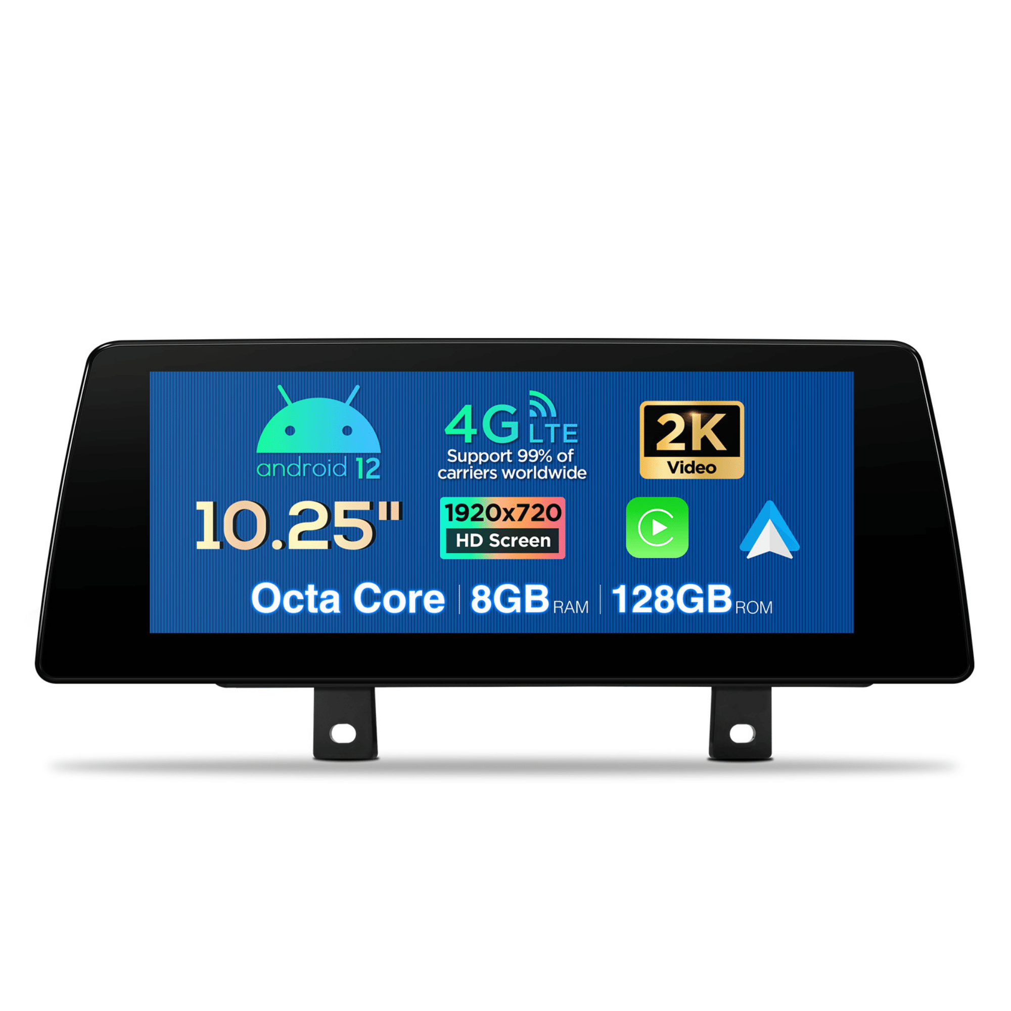 10.2inch Android 12 HD IPS Display for 2012-2019 3/4 Series M3 M4 F3X F8X BMW NBT/EVO iDrive - Apple CarPlay & Android Auto